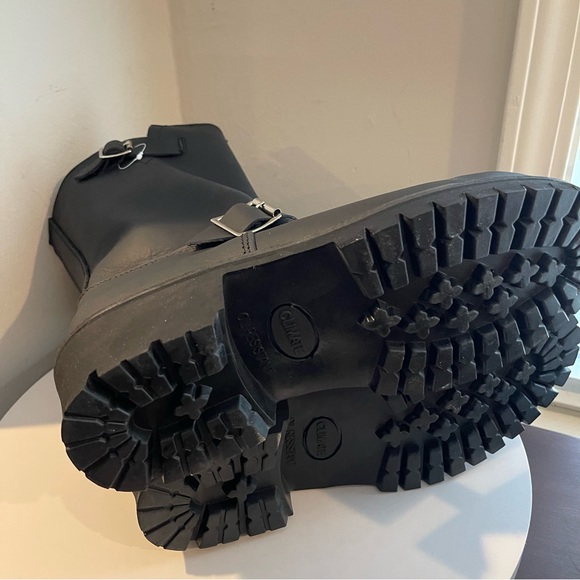 Riding Men Nubuck Genuine Leather Boots 10”tall Pull on Boots - Picture 5 of 6